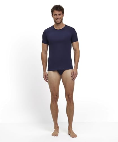 FALKE Men's Daily Comfort Round Neck T-Shirt 2-Pack4