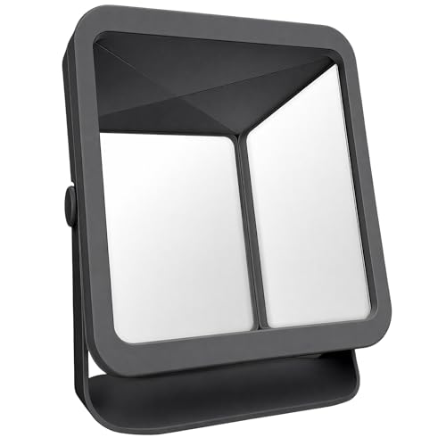 ChicReflect Non Reversing Mirror True Reflection Vanity Mirror 90 Rotatable Desktop Non Inverted Mirror with Stand No Reverse Mirror for Makeup Hair Styling & Gifting