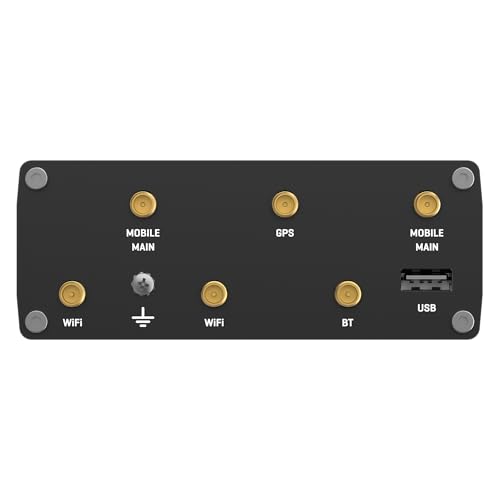 Image of Teltonika RUTX11 RUTX11340400 Industrial 4G LTE Cat 6 Router, Dual SIM with Auto Failover, Wi-Fi 5 & Bluetooth, 4X Gigabit Ethernet, Compatible with AT&T, Verizon & T-Mobile, North America | LTE CAT6 300 Mbps, Dual SIM Auto-Failover, Dual-Band WI-FI 5, 4x Gigabit Ethernet