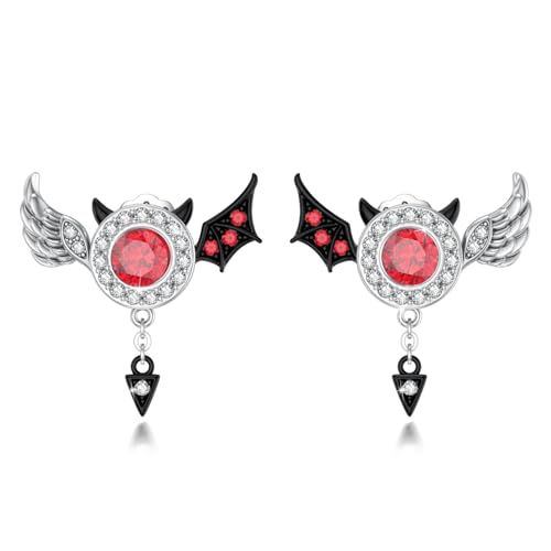 Boucles d'oreilles gothiques en argent 925 hypoallergénique pour femme et fille