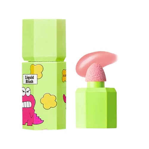 jill leen. チーク 血色感 ジルリーン&クレヨンしんちゃん連名 リキッドチーク ナチュラル ふんわり発色 スポンジブラシ 透明感 ピンク オレンジ イエベ ブルベ コンパクト 人気 プレゼント(#605)