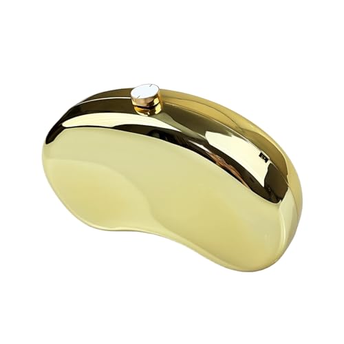Image of Shiny Metallic Acrylic Clutch Purses For Women Wedding Handbag Evening Clutch Shell Purse