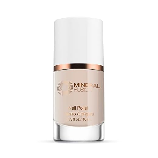 Mineral Fusion Esmalte de unha, rosa pálido, ponta sobre ponta, 0,33 ml (pacote com 1)