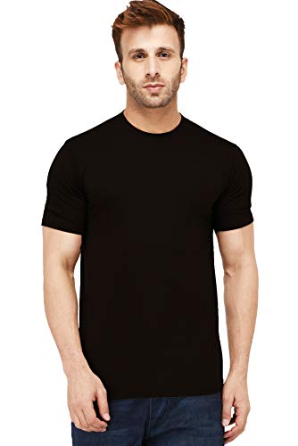 Buy New Trends Collection Men's Regular Fit T-Shirt Black - Image 2