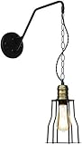 ★ Industriestil und Vintage-Design im Retro-Stil, klassisch und traditionell. Es schützt die Glühbirne gut und maximiert ihr Licht.