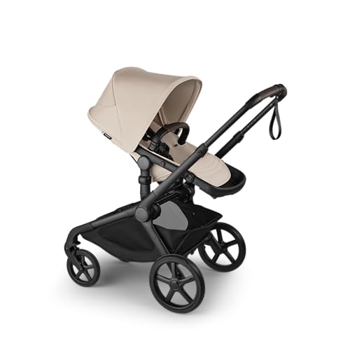 Bugaboo Kangaroo All-Terrain Single-to-Double Tandem Stroller for Infant and Toddler, for Up to Three Kids, XL Wheels, One-Hand Operation, Large Bassinet, XL Underseat Storage (Desert Taupe)