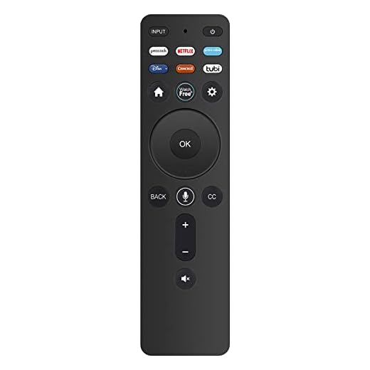 New Replacement Voice Remote Control XRT260 fit for Vizio V-Series and M-Series 4K HDR Smart TV with Shortcut App Keys Peacock Netflix PrimeVideo Disney+ Crackle TUBI Watchfree (Version 2)