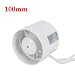 Produktbild RANZIX Rohrlüfter Rohrventilator Einschublüfter Badlüfter mit Kugellager Motor (Runde 100mm)
