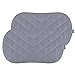 Bassinet Mattress Pad Cover Grey, Oval/Hourglass, 2 Pack, Microfiber, Waterproof and Soft, Fits for Halo Bassinest Swivel Sleeper Mattress Perfectly.