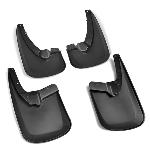 Image of Tecoom OEM Mud Flaps Splash Guards Fit for Ram 1500 2009-2018, 2010-2018 Ram 2500 /3500, Without Fender Flares, Front and Rear Mud Guards Set 4Pcs, Black