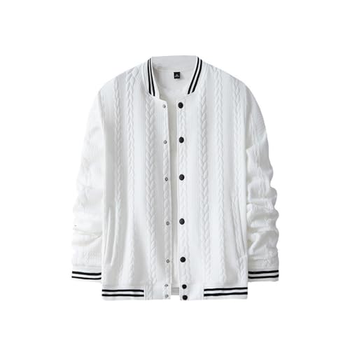 Cardigan de hombre con botones para invierno chaqueta de lana de manga larga casual
