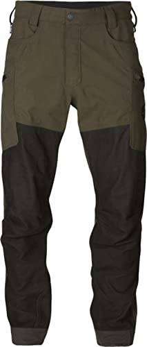 Härkila Driven Hunt HWS Lederhose - Wasserdichte Jagdhose mit Leder Verstärkung - Robuste Hose für die Jagd, Größe:48