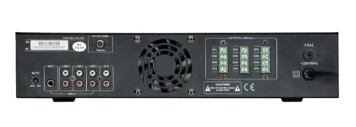 List of key features for Studiomaster ISMA150 Line Mixer Amplifier.