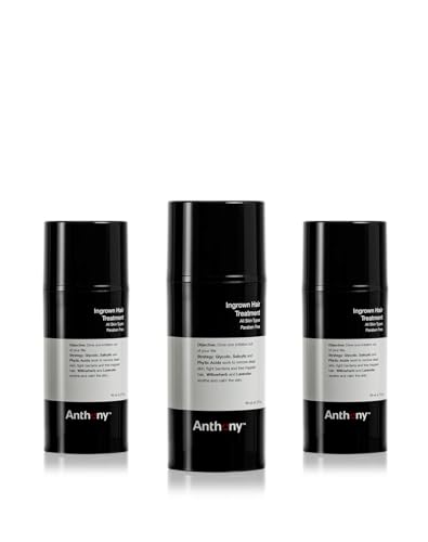 Anthony Ingrown Hair Treatment Gel, 3 Fl Oz, 3 Pack