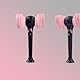 Light Stick Concert Glow Lamp Official Hammer Light Stick Fans Gift Hiphop Stick Fun Heart Luminous Lamp (Pink, Onesize)