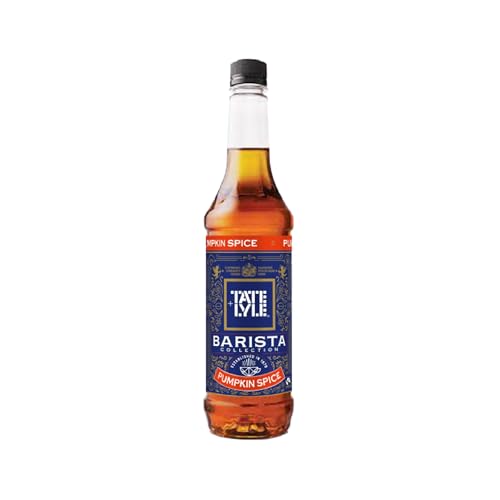 Tate & Lyle - Pumpkin Spice Syrup - Fairtrade Syrup Set Vegan and Vegetarian Friendly - Pumpkin Spice Coffee Syrup Cold and Hot Drinks - Produced in the UK - 750ml