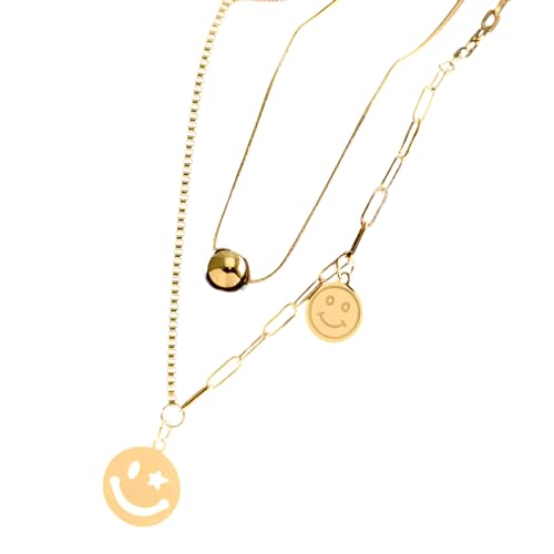 Collier en argent sterling 925 et perles souriantes de haute qualité