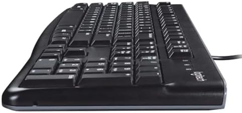 Logitech K120 Wired Keyboard For Windows USB Plug And Play Full Size Spill Resistant Curved Space Bar Compatible With PC Laptop 2