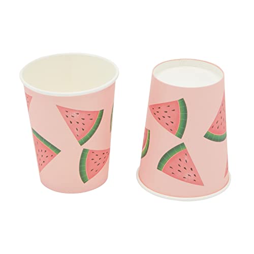 144 Pieces Watermelon Party Supplies With Plates, Napkins, Cups, And Cutlery, One In A Melon Party Decorations For Girls Birthday, Baby Shower (Pink, Serves 24) #TOP6