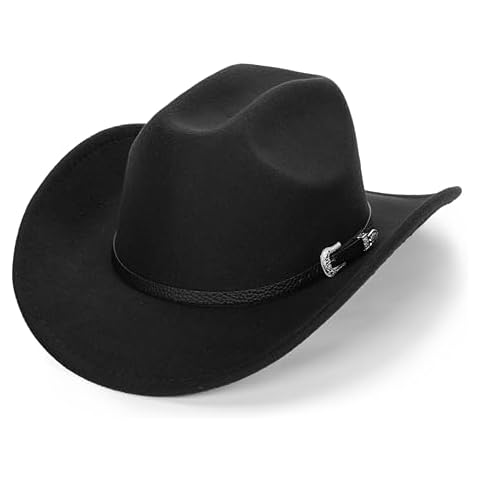 Chapeau de cowboy HilyBony noir Cover