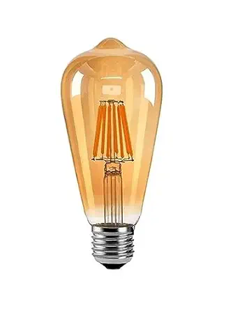 ZOREZA Edison Light Bulbs 25W - Vintage Style Incandescent Bulbs with Amber Warm Glow (3 Pack)