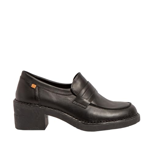 Botte Oxford El Naturalista Ticino N5667 en cuir noir taille 38 large pour femme