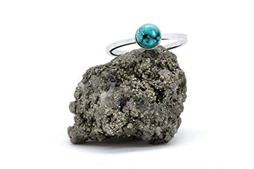 Bague en argent et turquoise véritable, l'éclat intemporel d'un bijou de créateur