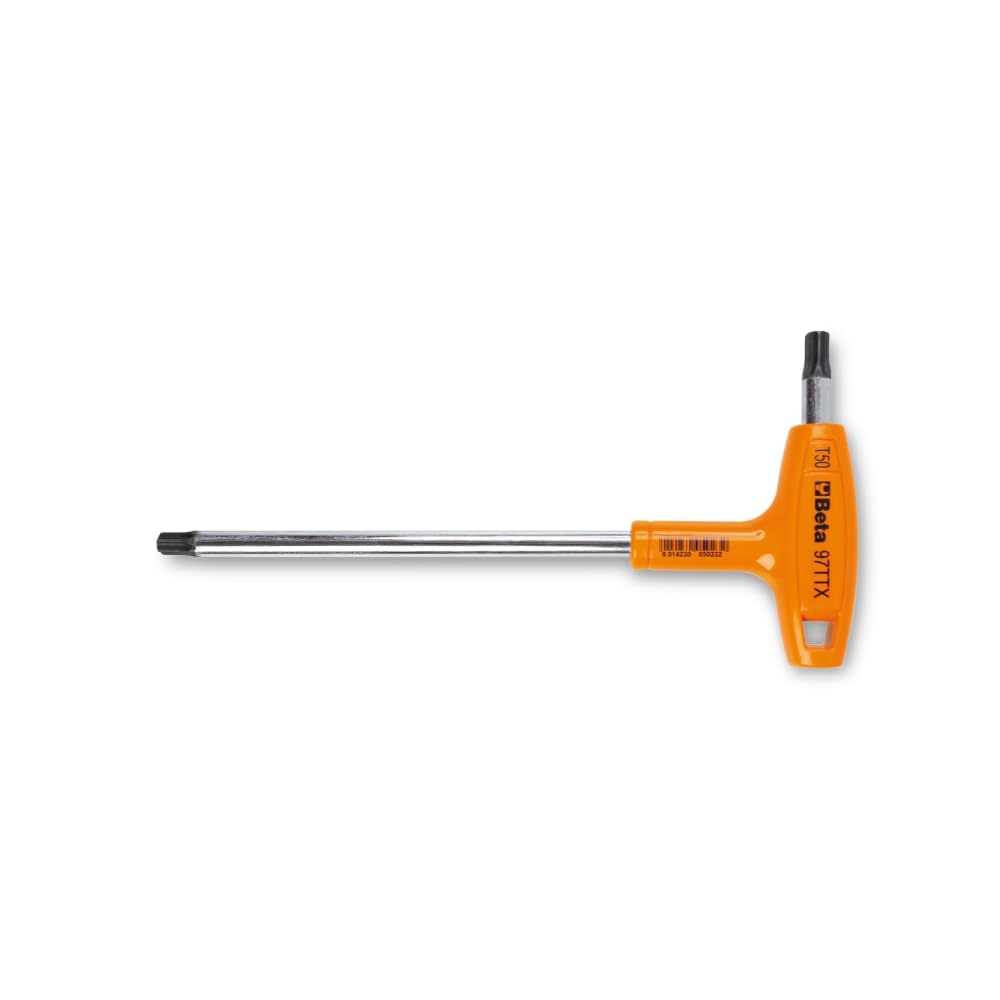 Beta 97TTX/SP11 - Juego de 11 llaves macho acodadas con manga para tornillos con huella Torx con soporte