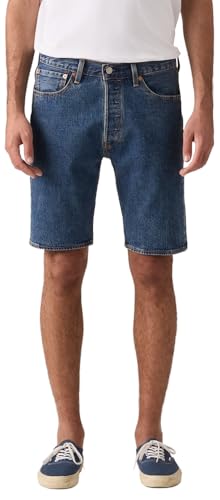 Levis Mens 501Original Shorts (New) Indigo Nation (Stretch) 36