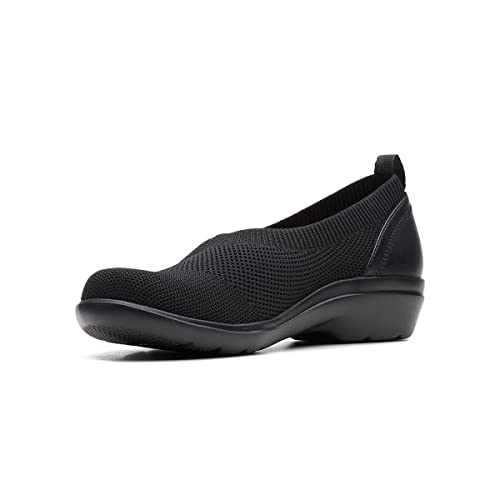 Image of Clarks Womens 26163135 Black Loafer Flat