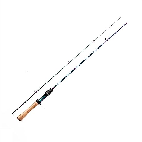 Caña de pescar con señuelo de punta UL sólida de 0,6 a 8 g, línea de 0,9 a 2,7 kg, caña de lanzar rápida y ultraligera para equipo de pesca de trucha (fundición de 1,53 m)