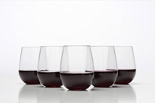 Verres à vin sans pied élégants et transparents en Tritan aspect cristal de roche - 4
