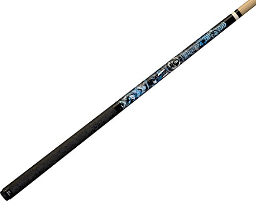 Taco de billar Player Live Hard Play Hard MZ Blue/White/Black