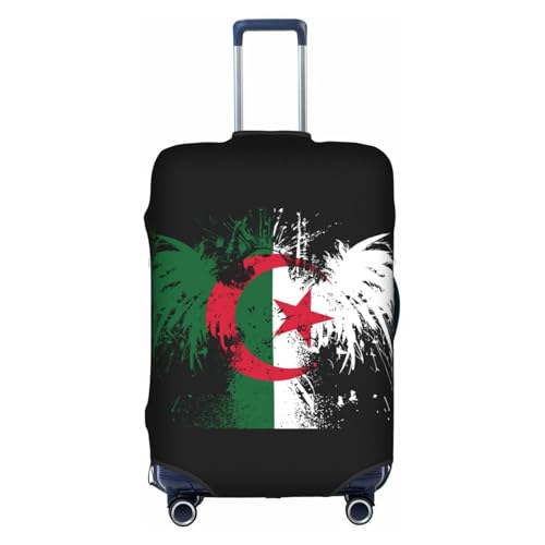 Travel Luggage Cover Algeria Algerians Flag Fashion Washable Baggage Suitcase Protector Fit For Luggage X-Large