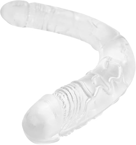 Gode anal transparent en forme de U,Sextôysé Côuplè Pláîsir Fémmé Gôdémîchés Hommé L'outil de massage ventouse tenu dans la main durable