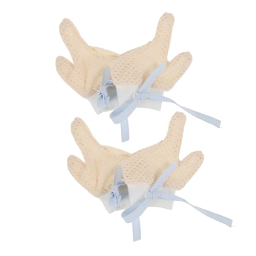 2Pairs Newborn Thumb Stop Gloves Soft Breathable Mittens for Boy Girl Comfortable Protector for Thumb Prevention Safe for Boy Girl