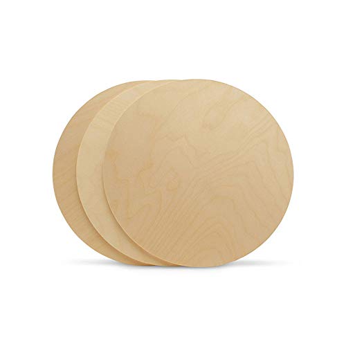 Wood Plywood Circles 14 inch, 1/4 Inch Thick, Round Wood Cutouts, Pack of 1 Baltic Birch Unfinished Wood Circles for Crafts, by Woodpeckers