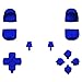 eXtremeRate Kit de Boutons Remplacement Complet Compatible avec ps5 Manette BDM-010,D-Pad R1 L1 R2 L2 Déclencheurs Share Options Face Boutons avec Outils Compatible avec ps5 Contrôleur-Bleu Chromé