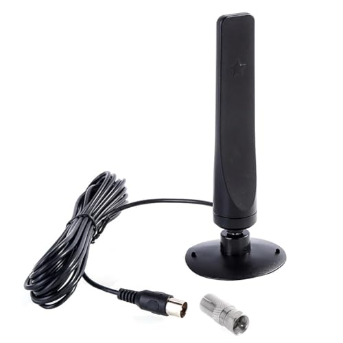 Antena digital para interiores, digital interior, recepción, 1080p HD, Freeview DVB-T2, dispositivos electrónicos para programas educativos, telenovelas, señal estable, Smart TV