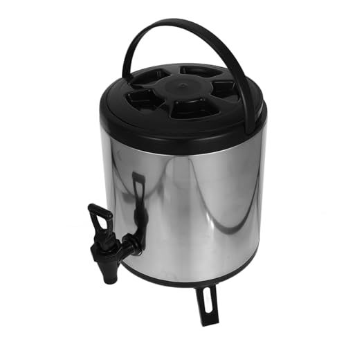 Cabilock Stainless Steel Insulated Beverage Dispenser Double Layer Coffee Server for Hot Cold Drinks Steel Drink Dispenser for Catering Events and Parties