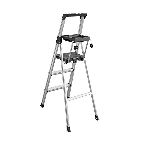 COSCO 20502ABL1E Signature Series Step Ladder, 5ft, Aluminum