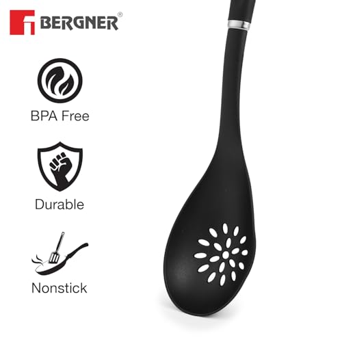 BERGNER Master Pro Nylon Slotted Spoon (Black), Standard - Image 3 thumbnail