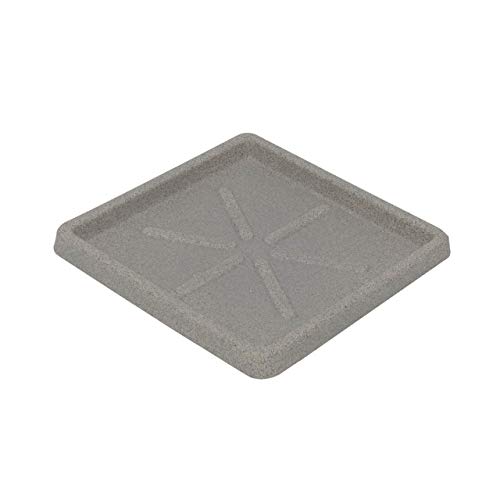 Vasart Quadrado Prato, Granito Pedra, 25x3cm, 1 Unidad