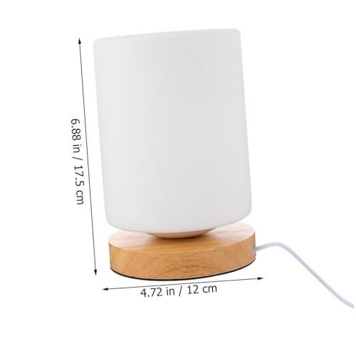 Lámpara de Mesa Cilíndrica con Luz Cálida y USB miniatura 2