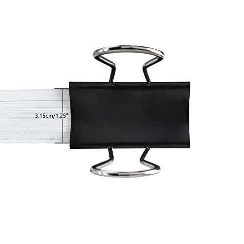 DSTELIN Extra Large Binder Clips 2.4-Inch (18 Pack), Big Paper Clamps for Office Supplies, Black by DSTELIN - Used condition - Image 3