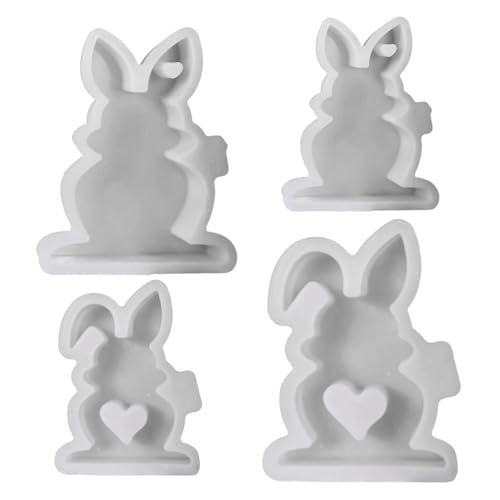 Molde de silicona con forma de conejos de Pascua miniatura 2