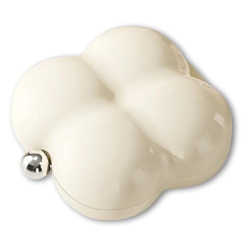 Mini Porta Comprimidos Portátil, Design Nuvem, Caixa Organizadora Com 7 Divisórias, Estojo Discreto Para Bolsa, Ideal Para Remédios, Vitaminas e Joias