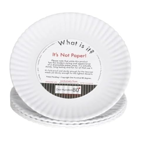 Reusable Melamine Appetizer or Dessert Plate, Set of 4 Cover