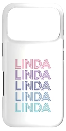 Linda Funny Vintage �A���e�B�[�N�� �t�@�[�X�g�l�[�� �v���C�h �X�}�z�P�[�X iPhone 17 Pro �p