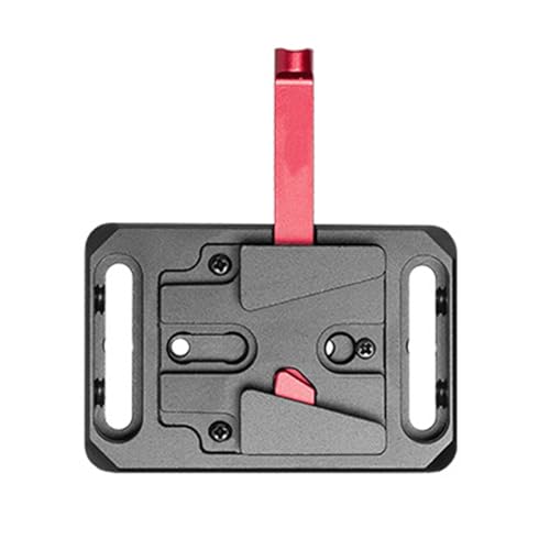 Base de batterie V-Mount avec mécanisme de verrouillage rapide sur tiges